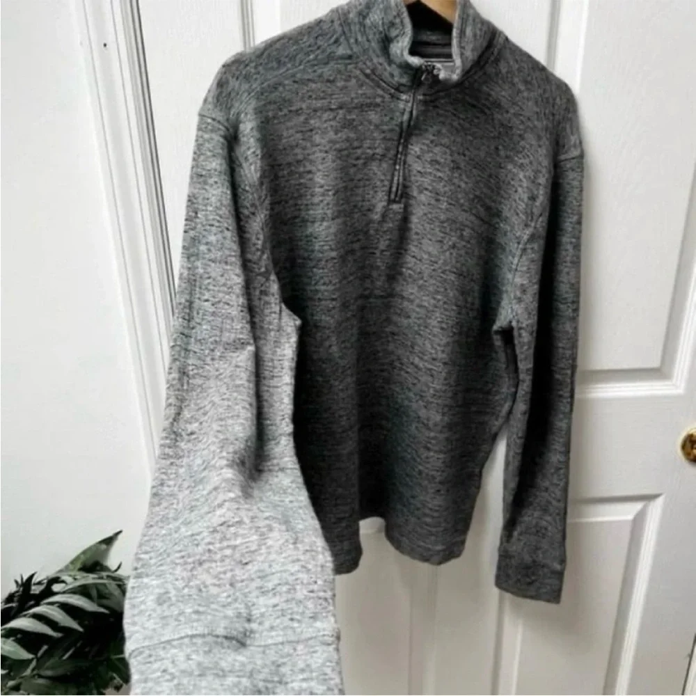 J. Crew Double-knit Half-zip Pullover in Gray